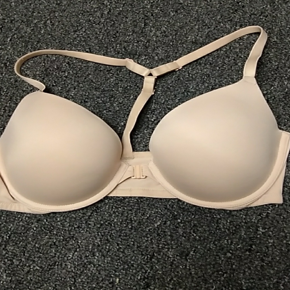 Pink 36C Wear Everywhere T-Back Push-Up Buff color
